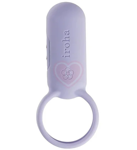 Эрекционное кольцо с вибрацией Tenga Iroha PaiRing Very Peri сиреневое фото 1