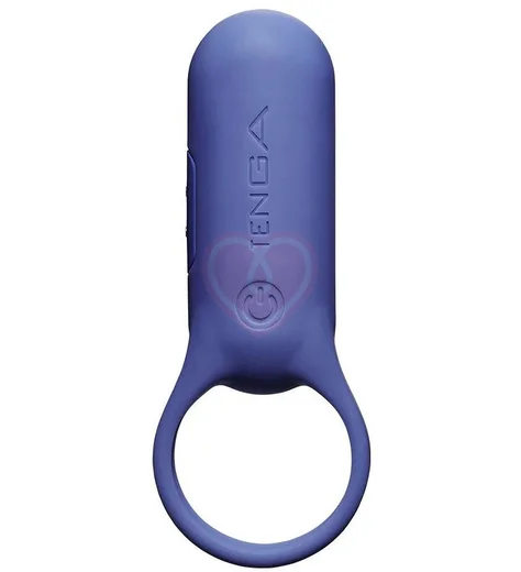 Эрекционное кольцо с усиленной вибрацией Tenga PaiRing+ индиго фото 1