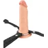Фаллопротез Hollow Silicone Strap-On 15 см телесный фото 4