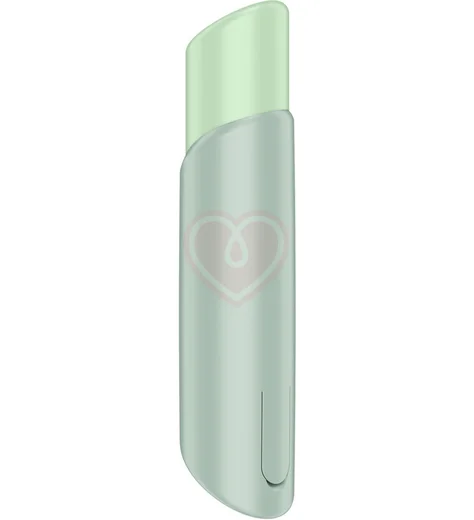 Вакуумно-волновой клиторальный стимулятор помада Satisfyer Naughty Kiss зелёный фото 2