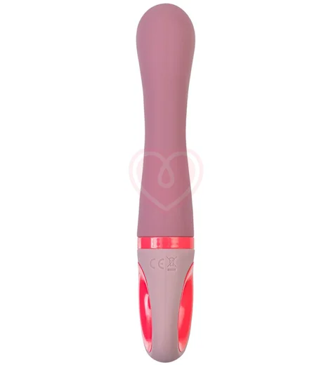 Рельефный вибратор с ручкой-кольцом Flovetta Rose розовый фото 3