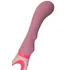 Рельефный вибратор с ручкой-кольцом Flovetta Rose розовый фото 5