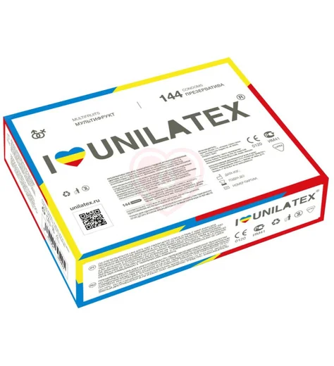 Ароматизированные презервативы Unilatex Multifrutis цветные 144 шт фото 1