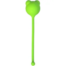 Одинарный вагинальный шарик с хвостиком A-Toys by Toyfa Tigo зелёный