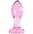 Анальная пробка Sexus Glass из розового стекла фото 1