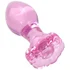 Анальная пробка Sexus Glass из розового стекла фото 3