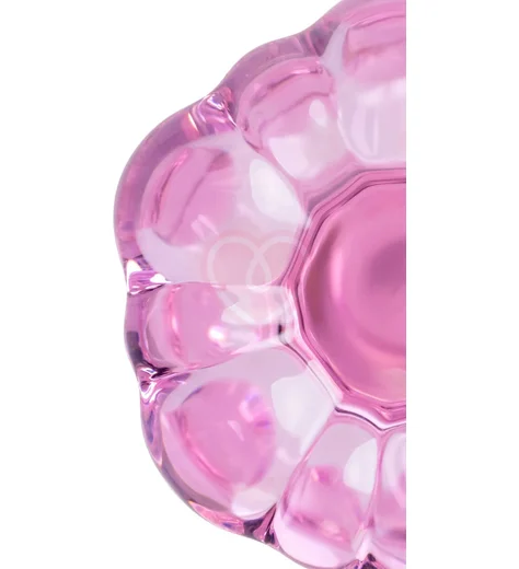 Анальная пробка Sexus Glass из розового стекла фото 5