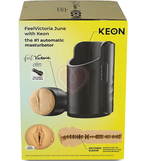 Автоматический мастурбатор Kiiroo Keon WiFi + Feel Stroker Victoria June копия вагины фото 3