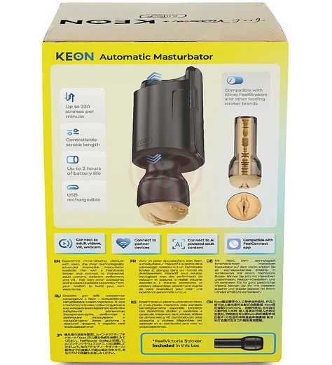 Автоматический мастурбатор Kiiroo Keon WiFi + Feel Stroker Victoria June копия вагины фото 4