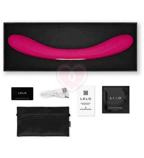 Двухсторонний вибратор Lelo Boomerang с приложением розовый фото 3