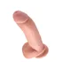 Фаллоимитатор на присоске с мошонкой King Cock with Balls 23 см телесный фото 4