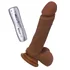Реалистичный вибратор ToyFa RealStick Elite Mulatto мулат 16 см фото 2
