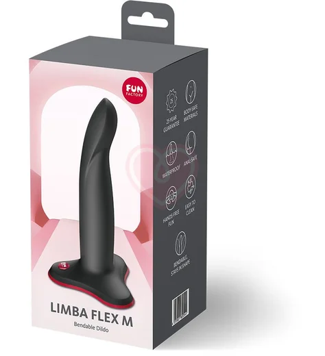 Гибкий фаллоимитатор Fun Factory Limba Flex M чёрный фото 6