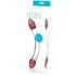 Изогнутый стеклянный фаллос Glas Red Head двусторонний фото 2