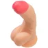 Реалистичный фаллоимитатор на присоске с мошонкой RealStick Nude Nash телесный фото 6