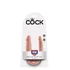 Двухсторонний фаллоимитатор King Cock U-Shaped Double малый телесный фото 4