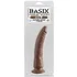 Фаллоимитатор на присоске Basix Slim with Cup 20 см коричневый фото 2