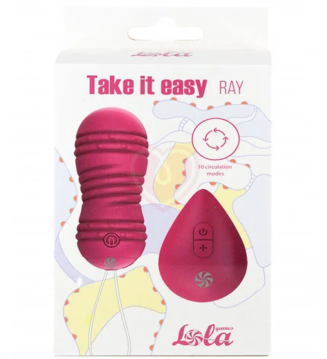 Вагинальные шарики с вибрацией и циркуляцией Take it Easy Ray розовые фото 3