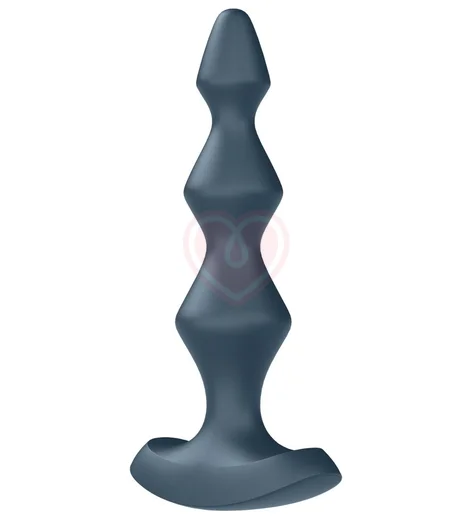 Анальный вибростимулятор Satisfyer Lolli Plug 1 серый фото 4