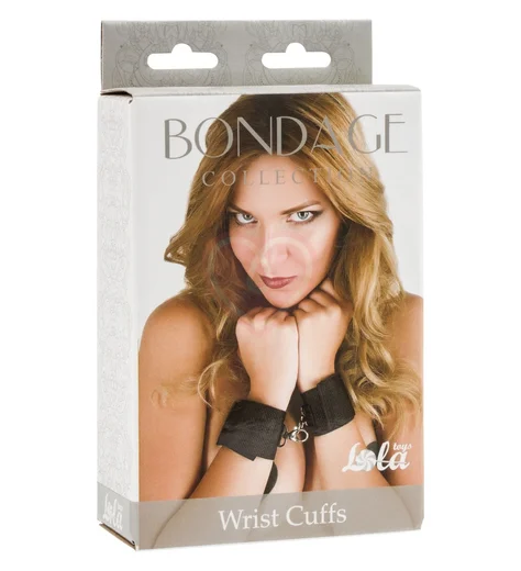 Наручники Bondage Collection Wrist Cuffs Plus Size черные фото 2