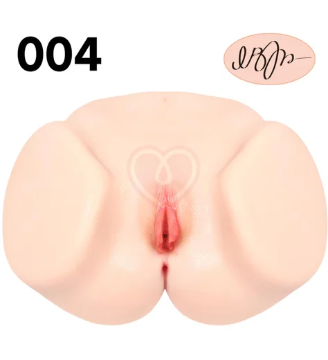 Мастурбатор-полуторс с вагиной и анусом Onahole Real Vagina с двойным слоем и вибрацией фото 12