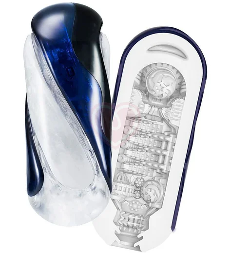 Спиральный мастурбатор Tenga Flip 360 Midnight синий фото 5