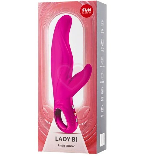 Вибратор со стимулятором клитора и точки A Fun Factory LADY Bi розовый фото 3