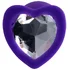 Анальная фиолетовая пробка ToDo by Toyfa Diamond Heart S с кристаллом сердечком фото 2