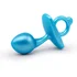 Анальная пробка для массажа простаты Bulb Plug голубая фото 2