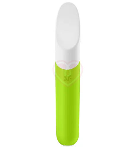 Вибропуля Satisfyer Ultra Power Bullet 7 с вогнутым кончиком ярко-зелёная фото 5