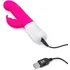 Вибратор-кролик с пульсирующей головкой Slim Shaft Thrusting G-Spot Rabbit розовый фото 9