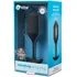 Утяжелённая анальная вибропробка b-Vibe Vibrating Snug Plug 4 большая чёрная фото 5