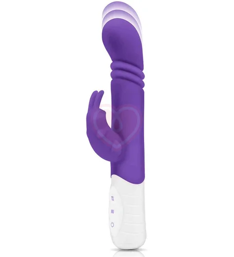 Вибратор-кролик с пульсирующей головкой Slim Shaft Thrusting G-Spot Rabbit фиолетовый фото 2