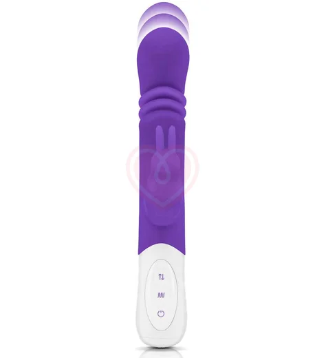 Вибратор-кролик с пульсирующей головкой Slim Shaft Thrusting G-Spot Rabbit фиолетовый фото 8