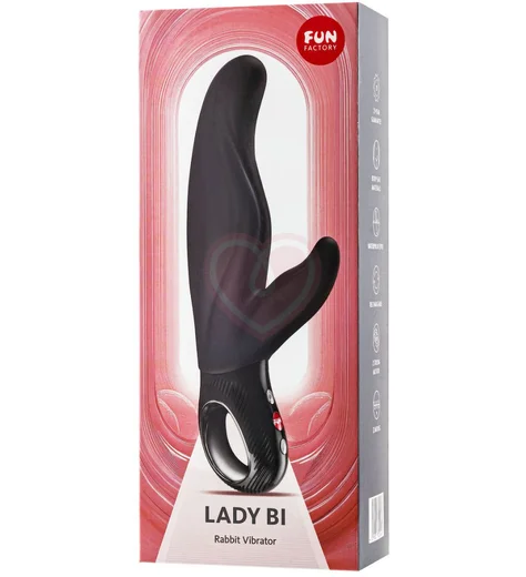 Вибратор со стимулятором клитора и точки A Fun Factory LADY Bi чёрный фото 3
