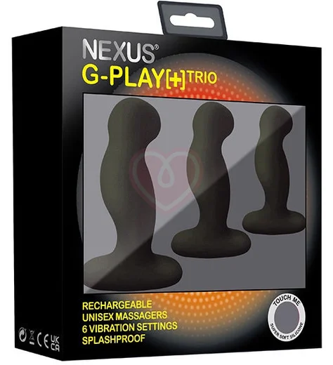 Набор вибраторов Nexus G-Play+ Trio чёрные фото 3