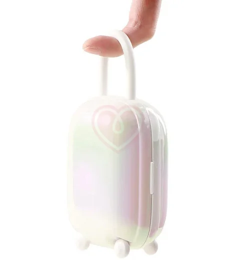 Вибратор с вакуумным клиторальным стимулятором BeYourLover Magic Suitcase белый фото 7