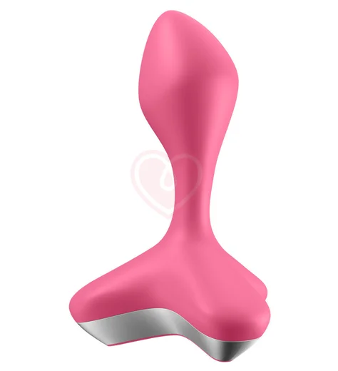 Анальная вибропробка Satisfyer Game Changer с приложением розовая фото 3