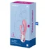 Расширяющийся вибратор с клиторальным стимулятором Satisfyer Air Pump Bunny 2 розовый фото 5