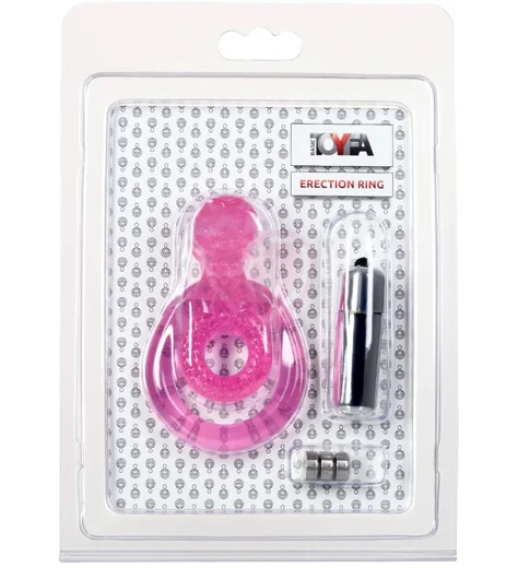 Эрекционное кольцо со съёмной вибропулей Toyfa Basic розовое фото 4