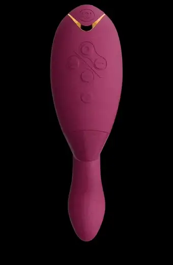 Вибратор с бесконтактной стимуляцией клитора Womanizer DUO 2 бордовый фото 9