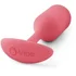 Утяжелённая анальная пробка для ношения b-Vibe Snug Plug 2 малая коралловая фото 4