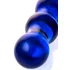 Двусторонний стеклянный фаллоимитатор с 4 шариками Sexus Glass Blue Ocean фото 3