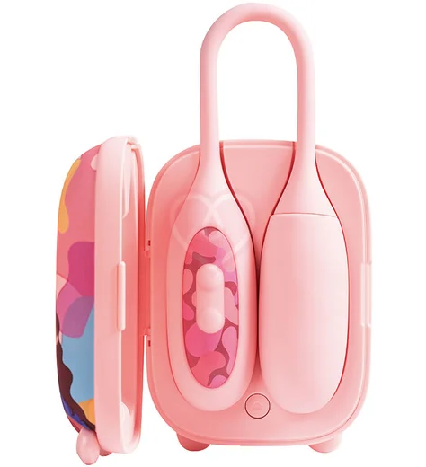 Вибратор с вакуумным клиторальным стимулятором BeYourLover Magic Suitcase розовый фото 2