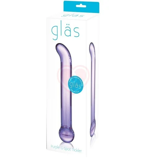 Стеклянный фаллоимитатор для зоны G Glas Purple G-Spot Tickler фиолетовый фото 2