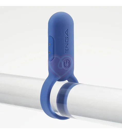 Эрекционное кольцо с вибрацией Tenga PaiRing индиго фото 2