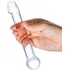 Стеклянный фаллоимитатор с реалистичной головкой Glas Realistic Head прозрачный фото 3