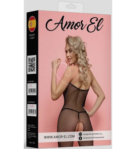 Кэтсют в сеточку с треугольным вырезом Amor El фото 4