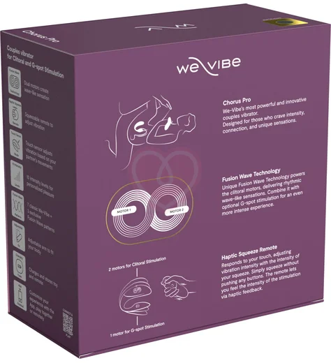 Вибратор для пар We-Vibe Chorus Pro с сенсорным пультом чёрный фото 7
