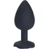 Анальная пробка с розочкой Kanikule Anal Plug L чёрная фото 2